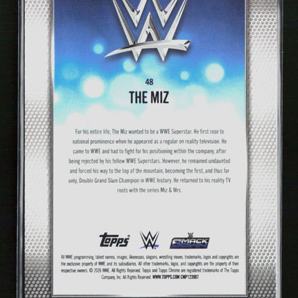 2026 Topps Chrome The Miz #48 Red Refractor 3/5