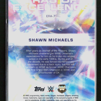 2026 Topps Chrome WWE Eras of Excellence Shawn Michaels #ERA-7 05/10