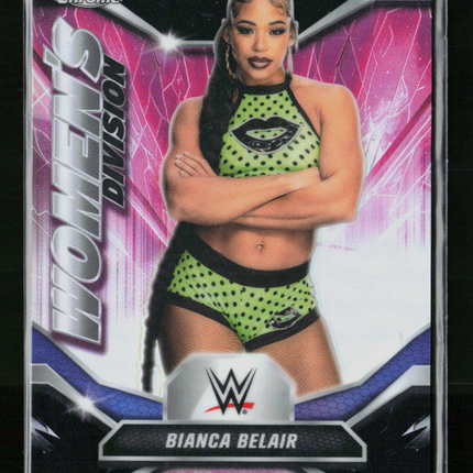 2026 Topps Chrome WWE Women's Division Bianca Belair #WDV-15 Pink 05/10