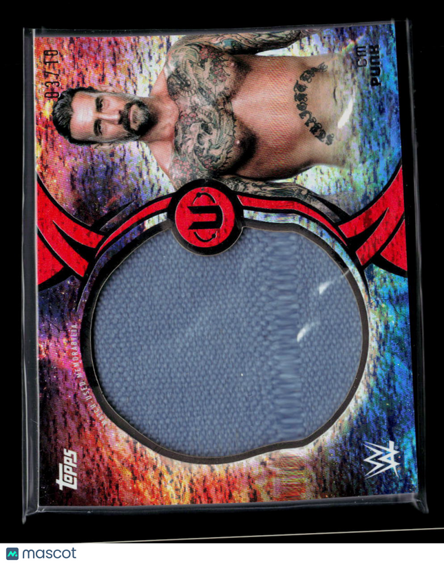 2025 Topps WWE Universe CM Punk #WAU-CMP Memorabilia Match-Used Relic
