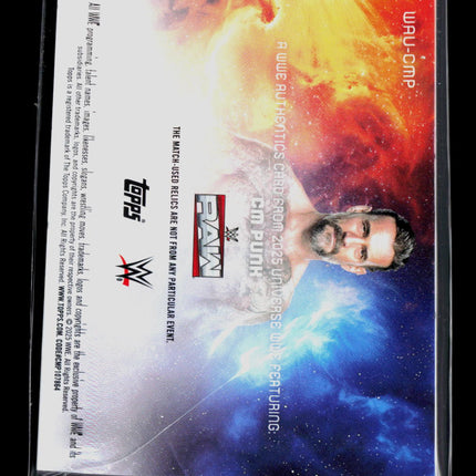 2025 Topps WWE Universe CM Punk #WAU-CMP Memorabilia Match-Used Relic
