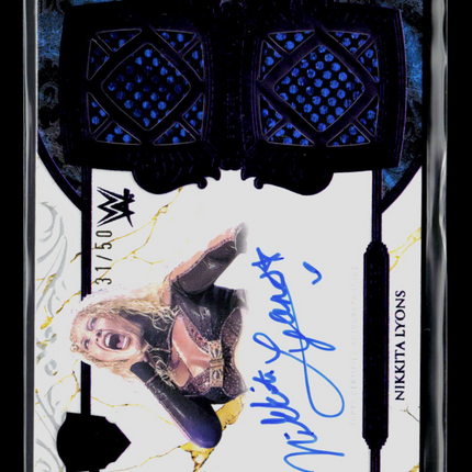 2025 Topps Royalty WWE Nikkita Lyons #RES-NLY Autograph Relic Memorabilia /50