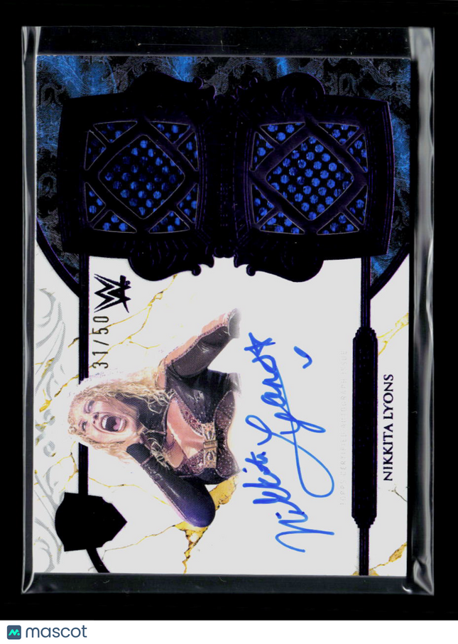 2025 Topps Royalty WWE Nikkita Lyons #RES-NLY Autograph Relic Memorabilia /50