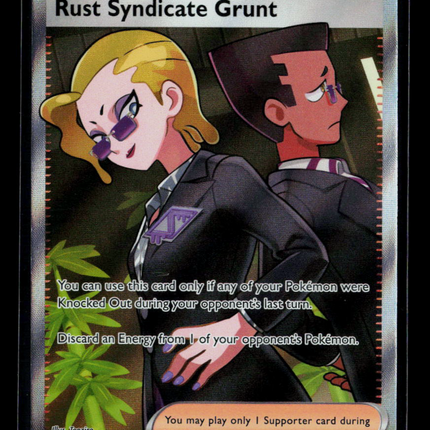Pokemon 2026 Pitch Black Rust Syndicate Grunt UR FA #112/84