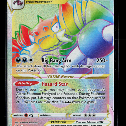 Pokemon 2022 Lost Origin Drapion VSTAR HR #200/196