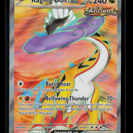 Pokemon 2024 Temporal Forces Raging Bolt EX UR FA #196/162