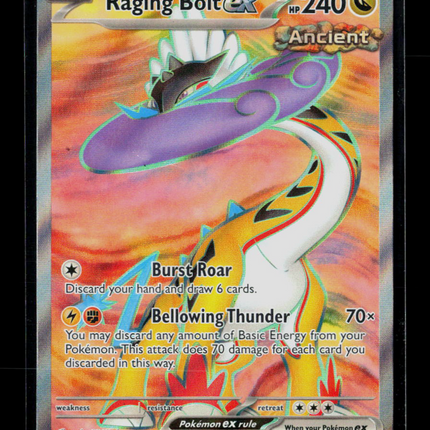 Pokemon 2024 Temporal Forces Raging Bolt EX UR FA #196/162