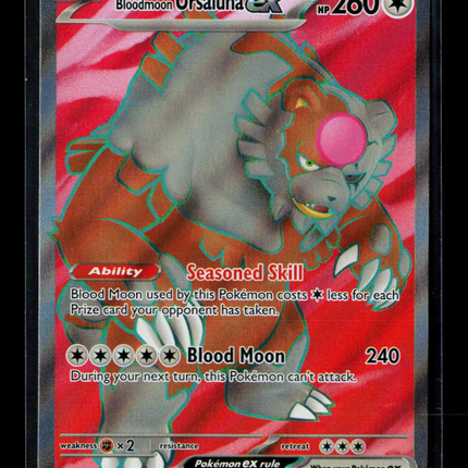 Pokemon 2024 Twilight Masquerade Bloodmoon Ursaluna EX FA #202/167