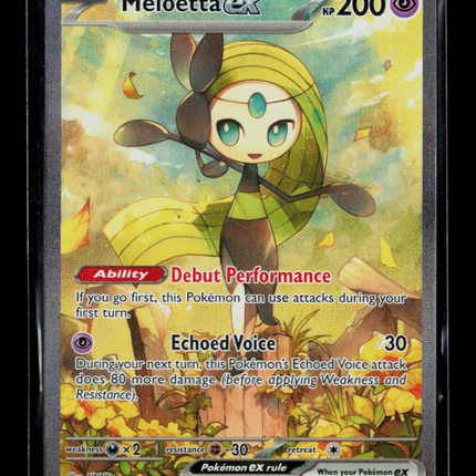 Pokemon 2025 Black Bolt Meloetta EX SAR #167/86