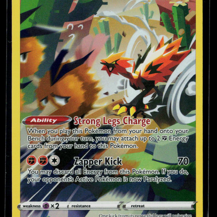 Pokemon Sword & Shield Galarian Zapdos #SWSH283