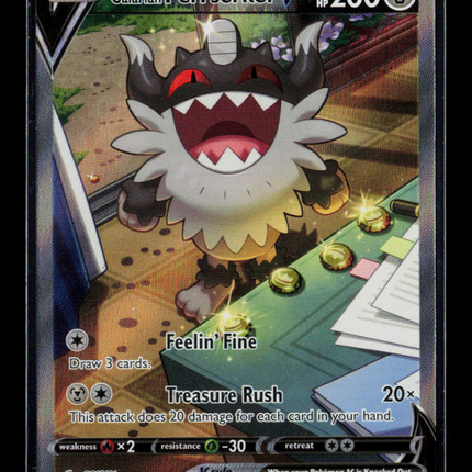 Pokemon 2022 Lost Origin Galarian Perrserker V FA #184/196