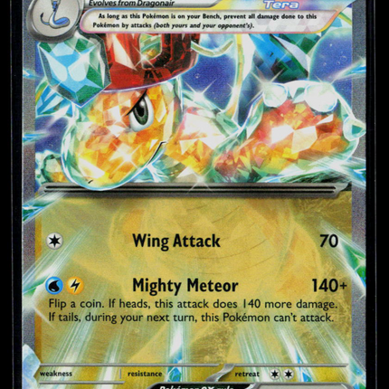 Pokemon 2023 Obsidian Flames Dragonite EX RR #159/197