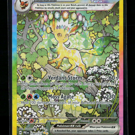 Pokemon 2025 Prismatic Evolutions Leafeon EX SAR #144/131