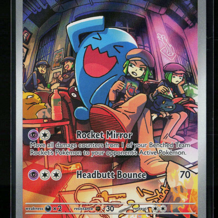 Pokemon Scarlet & Violet Team Rocket's Wobbuffet FA #SVP EN 203