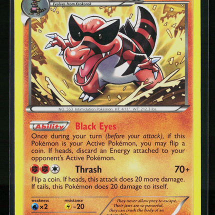 Pokemon 2011 Black & White Krookodile #62/98
