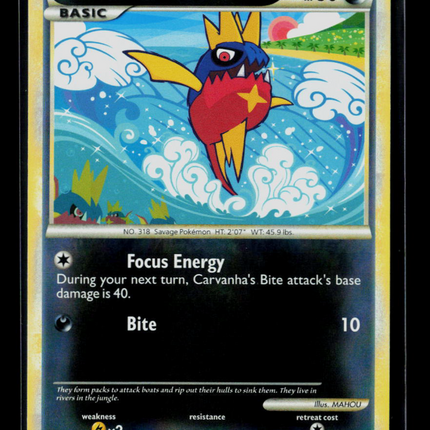 Pokemon 2014 HS Triumphant Carvanha #59/102