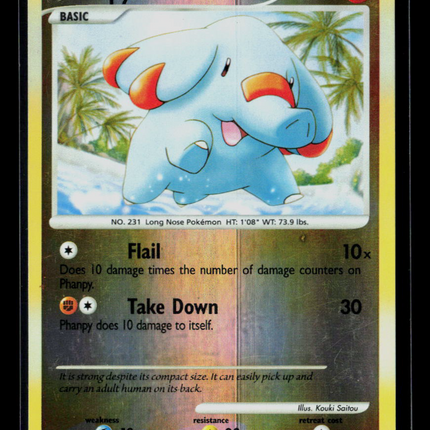 Pokemon 2011 Secret Wonders Phanpy #98/132