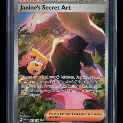 Pokemon 2025 Prismatic Evolutions Janine's Secret Art SAR #173/131