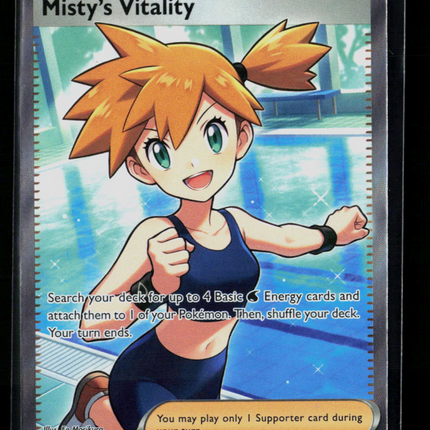 Pokemon 2026 Pitch Black Misty's Vitality SR FA #111/84