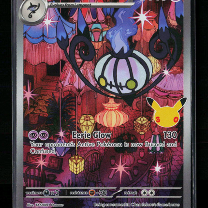 Pokemon 2026 30th Celebration Chandelure #137/128