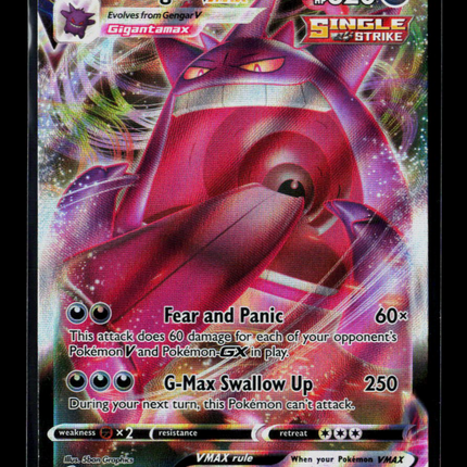 Pokemon 2022 Fusion Strike Gengar VMAX #157/264