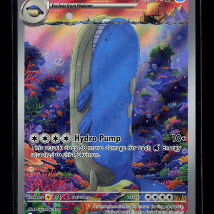 Pokemon 2025 Journey Together Wailord #162/159