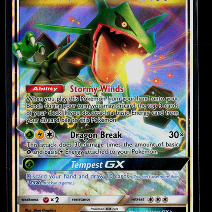 Pokemon 2018 Celestial Storm Rayquaza GX #109/168