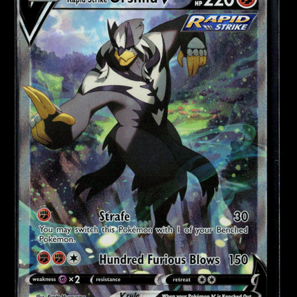 Pokemon 2021 Battle Styles Rapid Strike Urshifu V FA #153/163