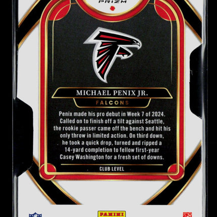 2024 Panini Select Football Michael Penix Jr. #235 RC Silver Die Cut