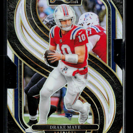 2024 Panini Select Drake Maye #113 RC Silver Die Cut