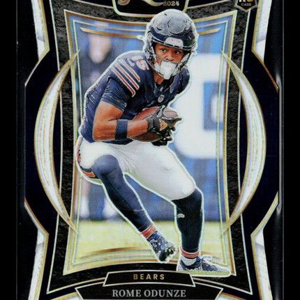 2024 Panini Select Football Rome Odunze #3 RC Silver Die Cut