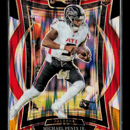 2024 Panini Select Football Michael Penix Jr. #80 RC Black Yellow Flash