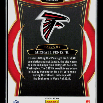 2024 Panini Select Football Michael Penix Jr. #80 RC Black Yellow Flash