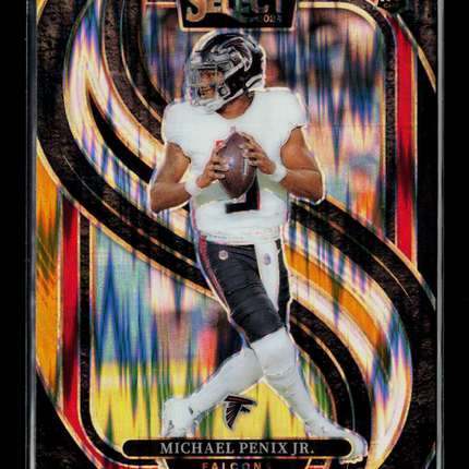 2024 Panini Select Michael Penix Jr. #110 Black Yellow Flash Prizm RC