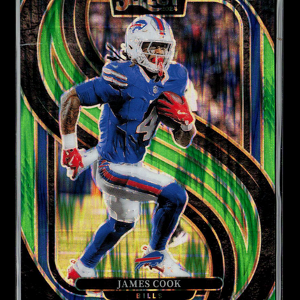 2024 Panini Select James Cook #167 Green Prizm 489/499