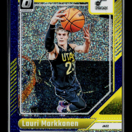 2025 Panini Donruss Optic Lauri Markkanen #73 Blue Glitter 12/15