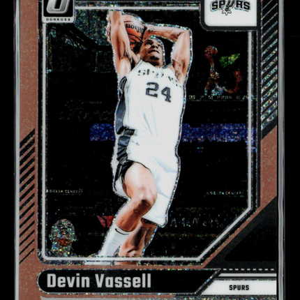 2025 Panini Donruss Optic Basketball Devin Vassell #157 Copper Glitter /99