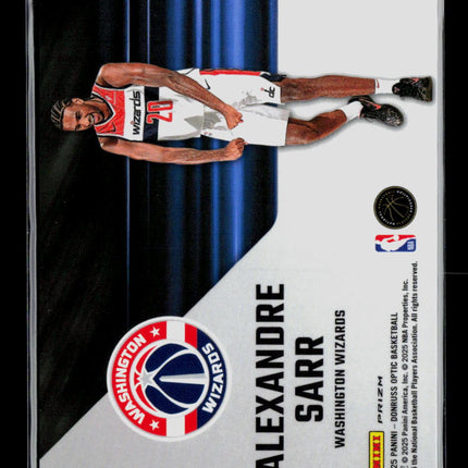 2025 Panini Donruss Optic Alexandre Sarr #22 RC