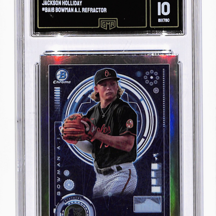 2024 Bowman Chrome Jackson Holliday #BAI-6 Refractor GMA 10