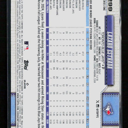 2026 Topps Series One Lazaro Estrada #299 RC