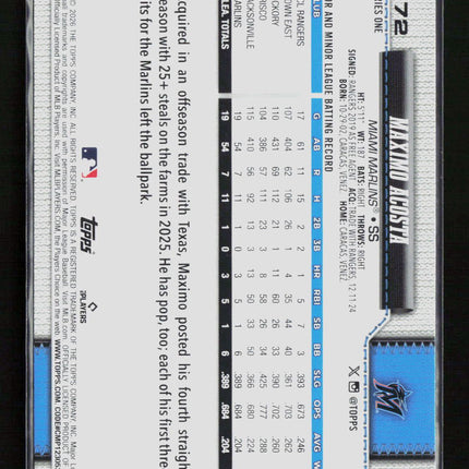 2026 Topps Series One Maximo Acosta #172 RC