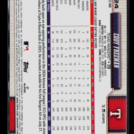 2026 Topps Cody Freeman #224 Blue RC
