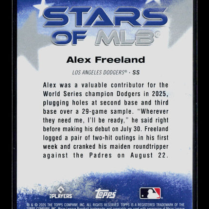 2026 Topps Stars of MLB Alex Freeland #SMLB-44 RC