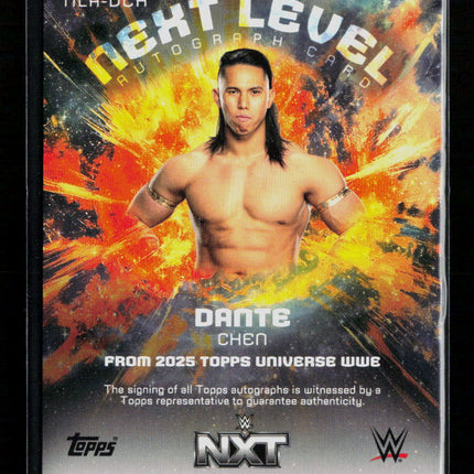 2025 Topps Universe WWE Dante Chen #NLA-DCH Auto