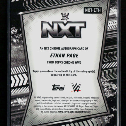 2026 Topps Chrome WWE Ethan Page #NXT-ETH Auto