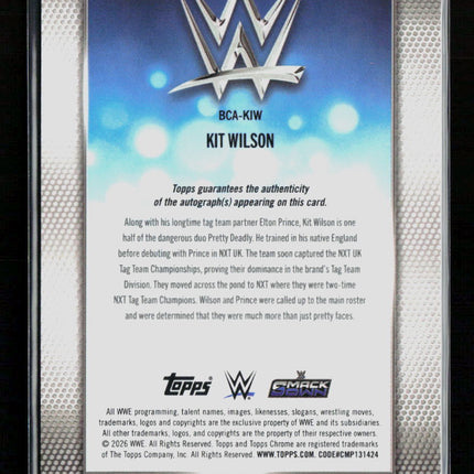 2026 Topps Chrome WWE Kit Wilson #BCA-KIW Auto