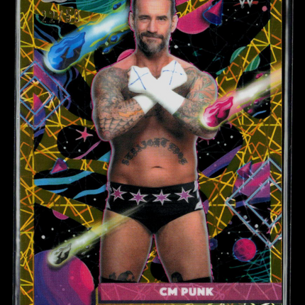 2026 Topps Chrome WWE CM Punk #30 Gold Geometric /50
