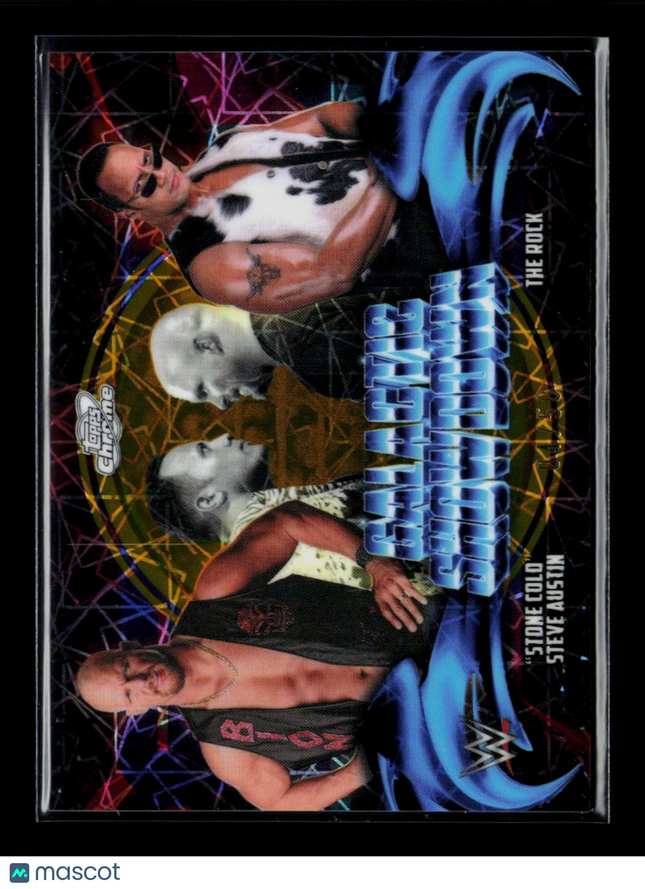2024 Topps Chrome WWE The Rock Steve Austin #GS-1 /50