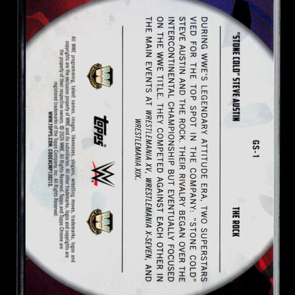 2024 Topps Chrome WWE The Rock Steve Austin #GS-1 /50
