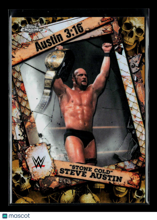 2026 Topps Chrome WWE Steve Austin #3:16-12 /50